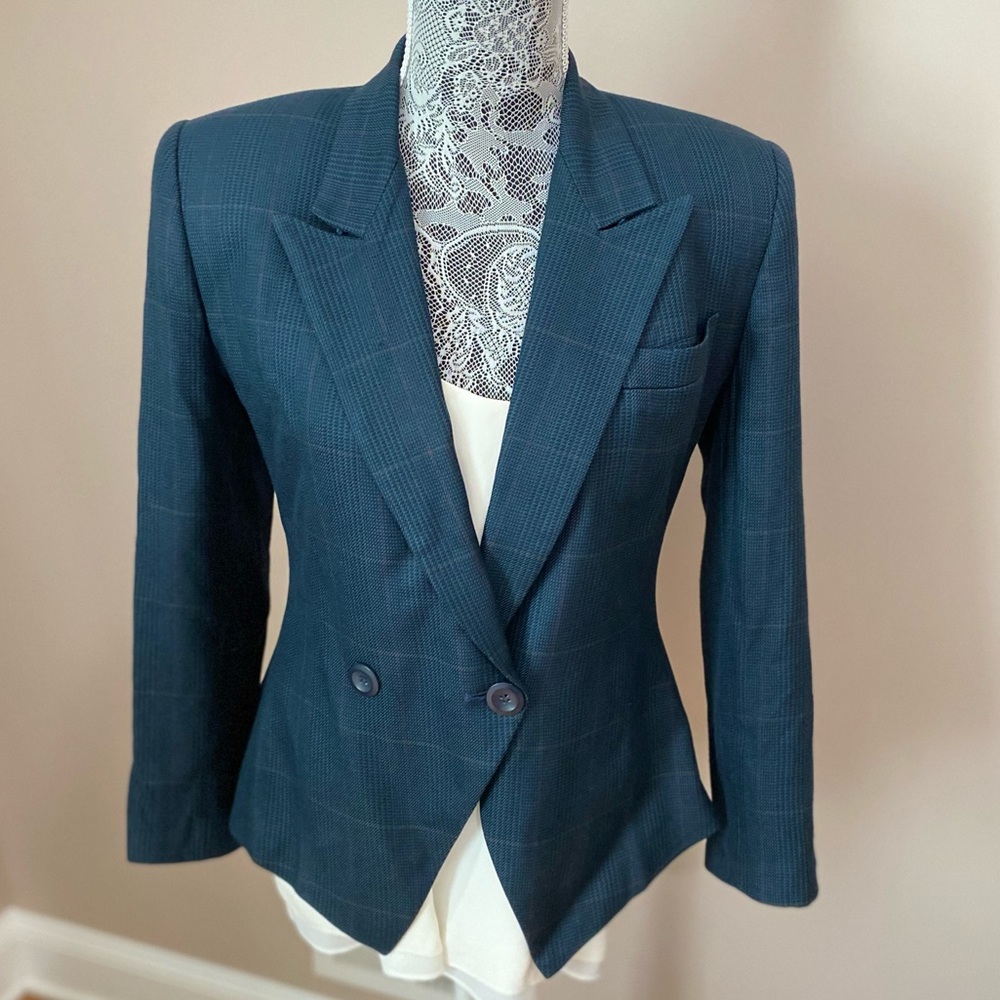 Stirling Cooper Vintage Women’s Fitted Plaid Blazer Jacket 6P